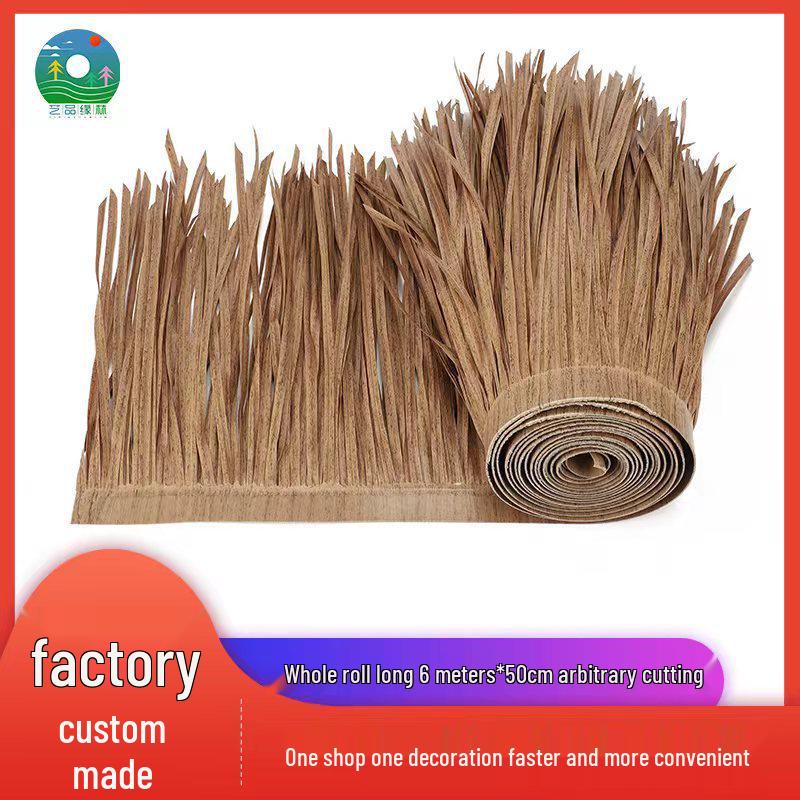 Fireproof Artificial Thatch Roof Decoration for Scenic Areas
