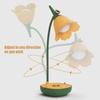 Flower Shape Lampshade Desk Lamp with 3-Level Color Temperature Touch Switch LED Soft Light Eye Protection 360 Degree Adjustable USB Powered Reading