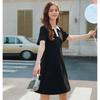 TonLion Women's Polo Neck Short Dress