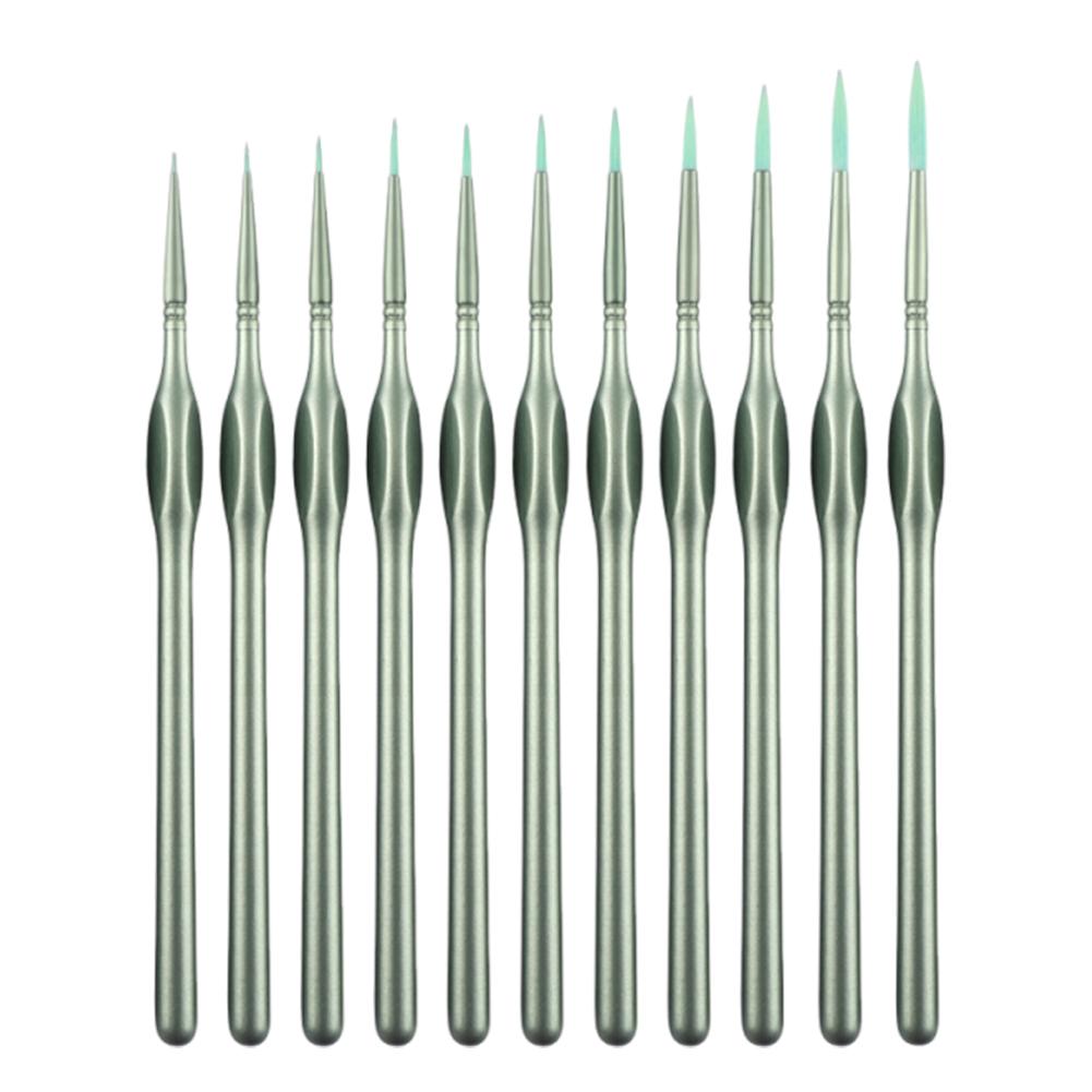 11 Stück Aquarellfarben Pinsel Pinselset Professioneller Ergonomischer Griff Pinsel Aquarellpinsel für Künstler Studenten