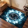 Tappeto in Velluto di Cristallo con Stampa del Derby County Football, Comodo Assorbente d'Acqua Antiscivolo Tappeto per Pavimenti Interni