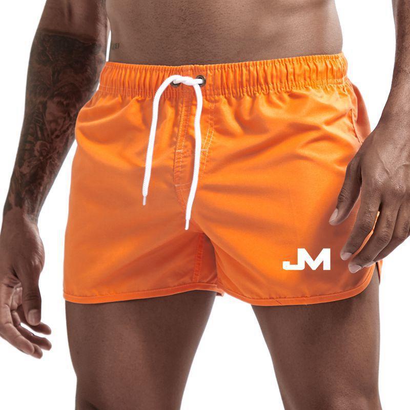 Neue modische Herren-Badeshorts aus Polyester, schnell trocknend, mehrfarbig, Sportshorts, Herren-Dreikammer-Shorts