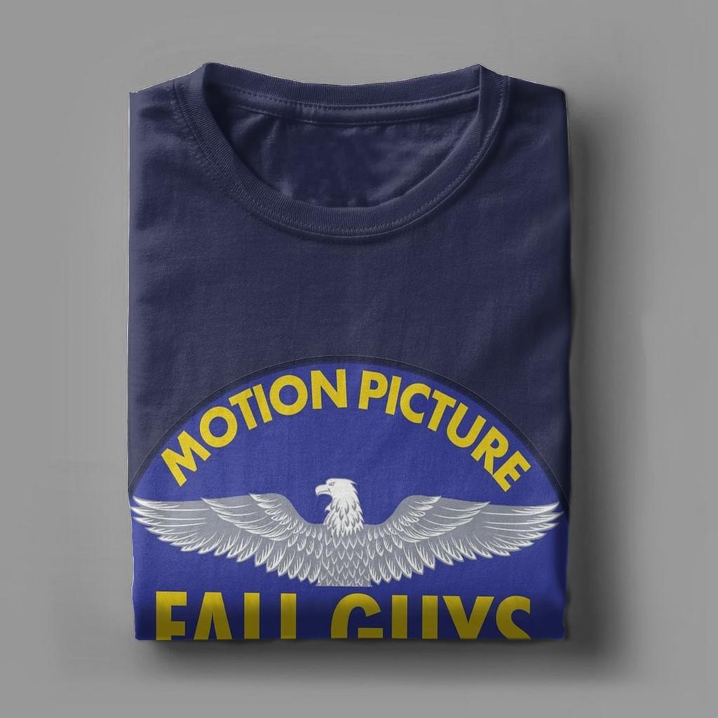 Men T-Shirt Fall Guy Stunt Association Funny Pure Cotton Tee Shirt Short Sleeve T Shirt Round Collar Clothing Plus Size