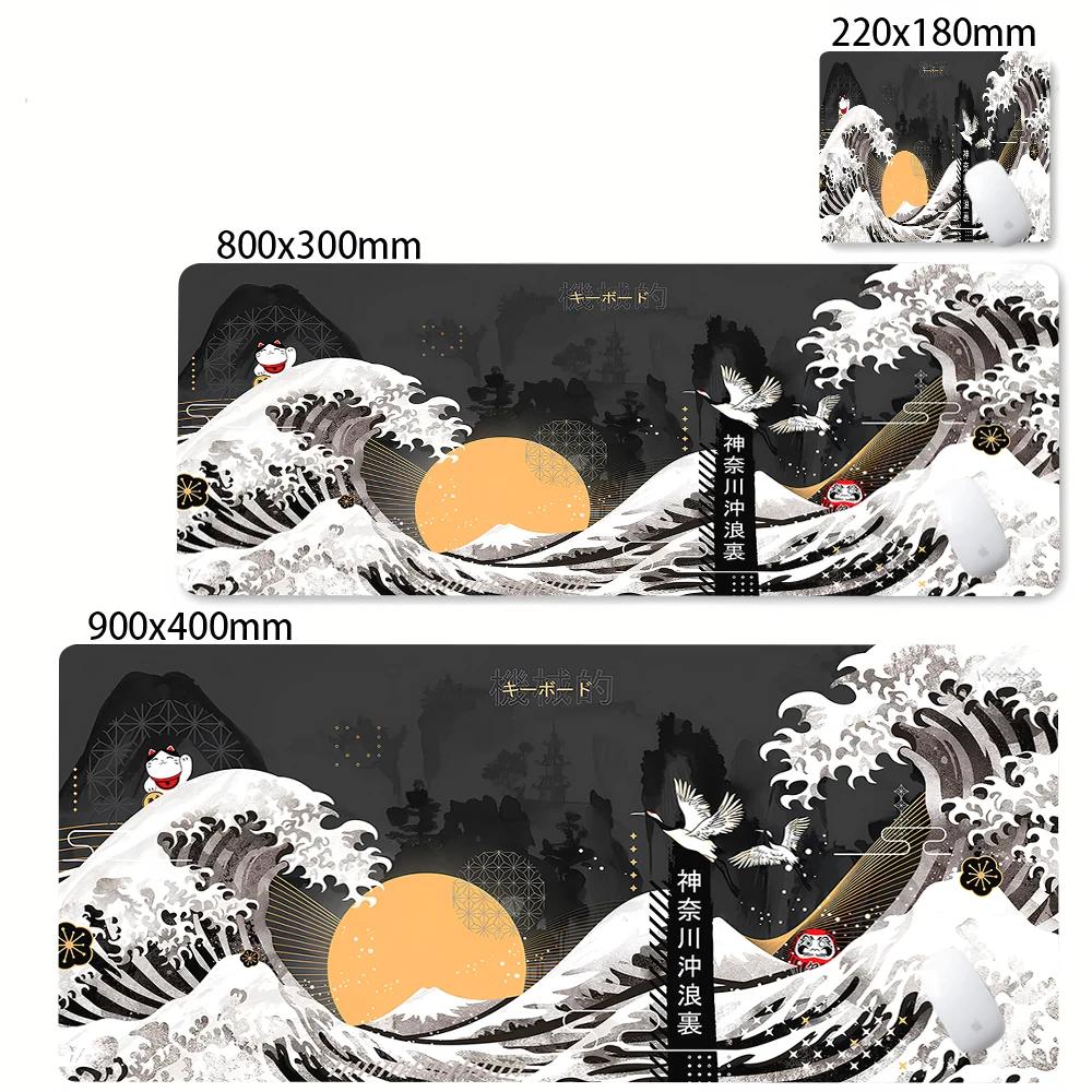 Large Gamer Mouse Mat Gaming Xxl Mouse Pad Great Wave Gaming Mouse Pad Office Table Carpet Gaming Mats Computer Big Deskmat
