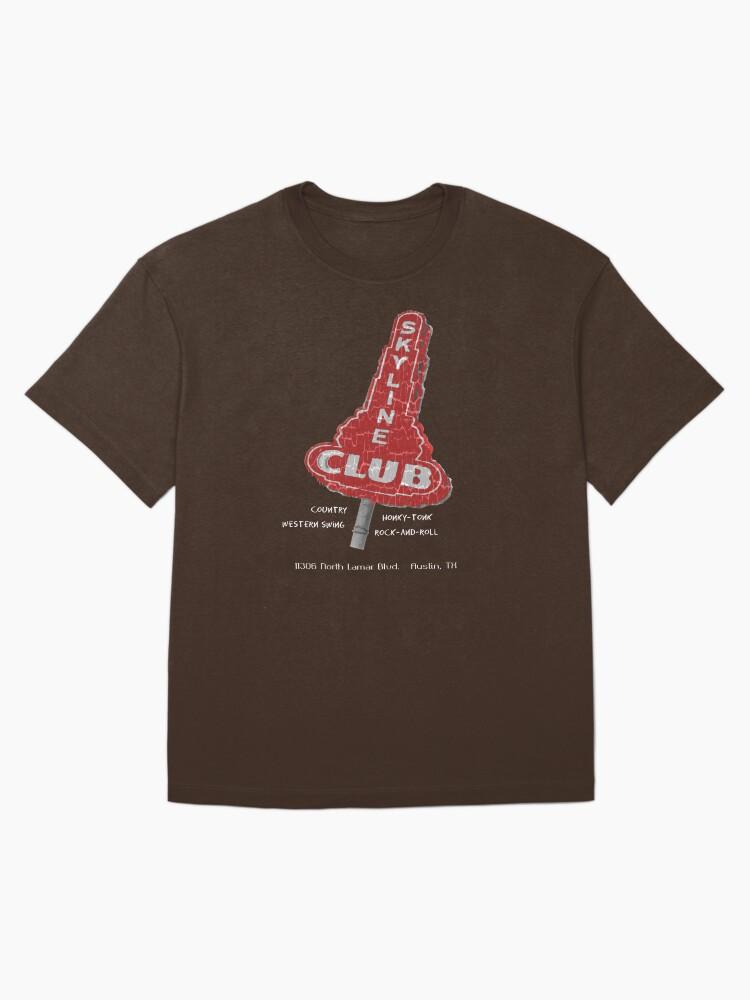 Willie Nelson SKYLINE Club, Austin Texas Oversized T-Shirt