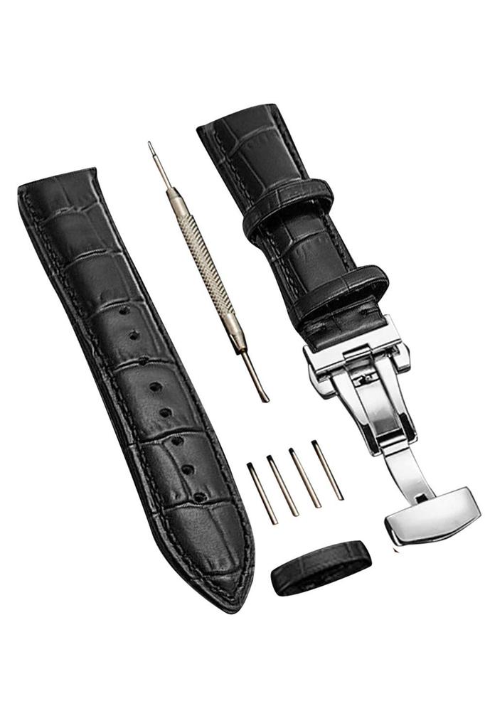 AriRi Watch Genuine Leather Watch Replacement Strap with Waterproof and Leather Watch Includes Tool and Box Strap, 23mm, 24mm, 22mm, 21mm, 20mm, 19mm,