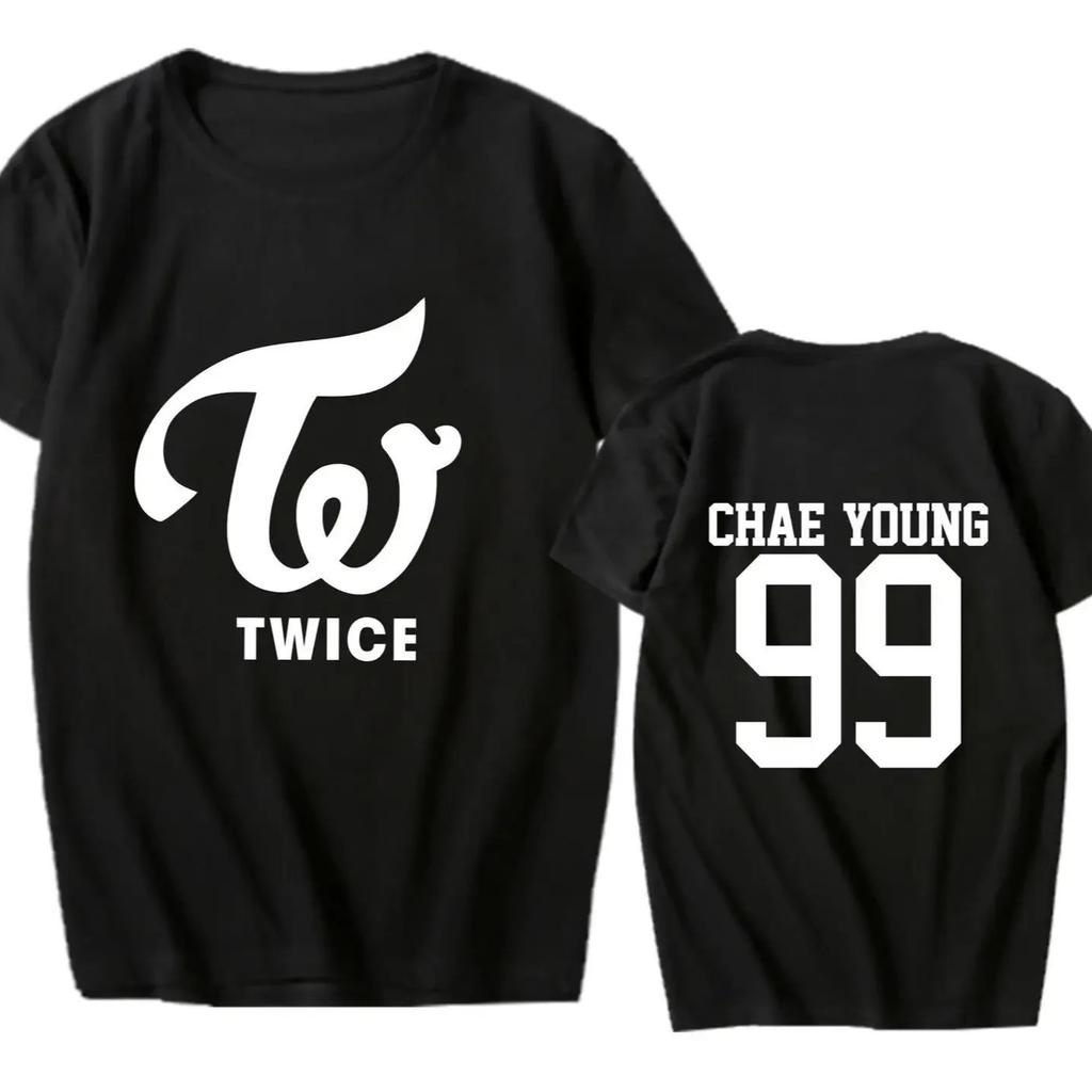 2026 TWICE Lin Nilian MOMO Zhou Tzuyu Mina Koncert Kolem Stejného Tričko s Krátkým Rukávem Trend Dámská Trička