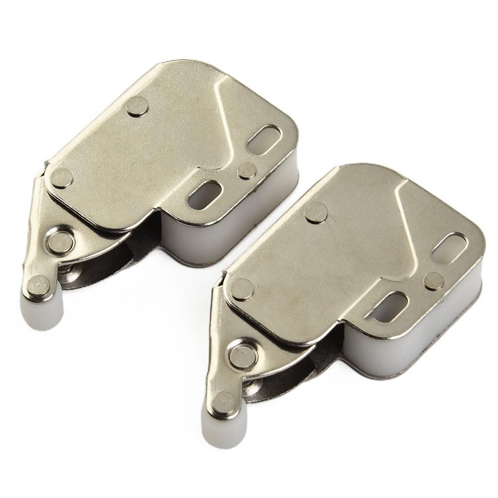 Mini Push Catch Latch Cabinets Lock Automatic Spring Catch Furniture Security Locks For Push To Open Cupboard Cabinet Door