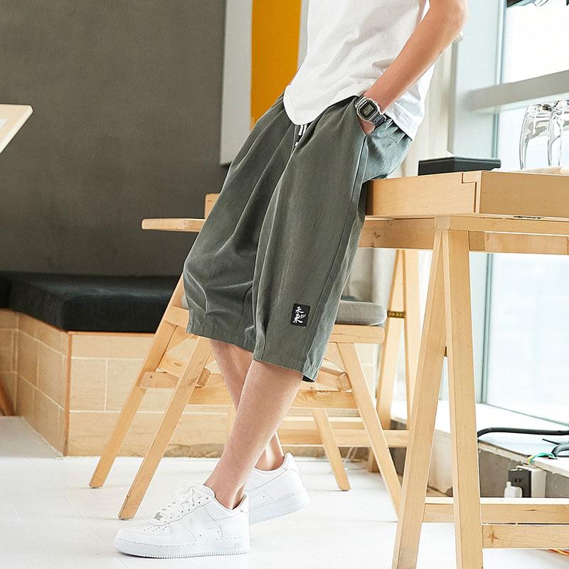 Plus Size Summer Harem Pants Men Short Joggers Chinese Style Calf-Length Casual Baggy Pants Male Capris Trousers 8XL