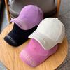 Korean style Baseball Cap with Embroidered Letters  Vintage Soft top Baseball Cap with Curved Brim  Face Showing Small Sunshade Cap