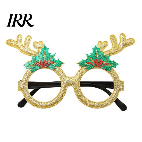 Occhiali di Natale con Montatura Flessibile, Montature Scintillanti per Feste, Cappello di Babbo Natale, Costume Albero, Pupazzo di Neve, Orso, Occhiali Divertenti per Bomboniere