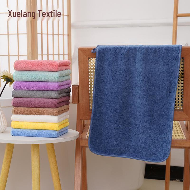 High-Density Coral Fleece Towel: Soft, Absorbent Face Towel for Home, Salon & Barber Shop.