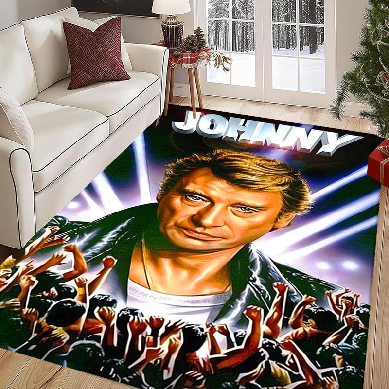 Johnny Hallyday: Le Phénix carpet Living room and bedroom mats printing Art Protective pad Room