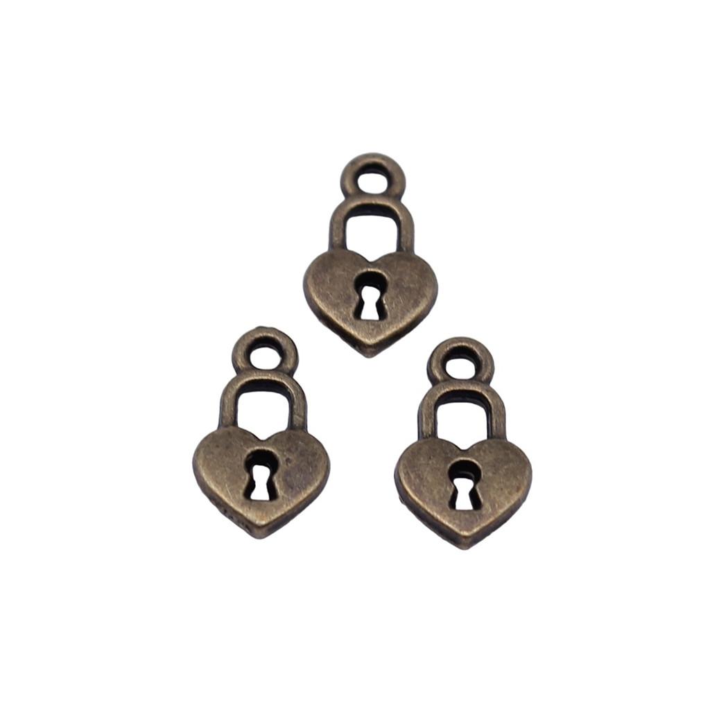 Key Charms Multi Color Alloy Locks Pendants For Romantic Themed Jewelry
