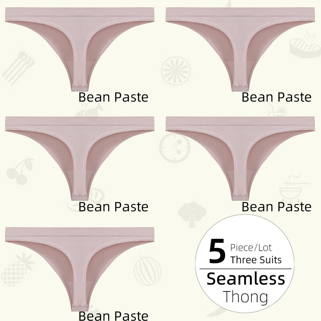 Sexy kalhotky s nízkým pasem, tanga s nízkým pasem, bezešvé dámské spodní prádlo s T střihem #JS001