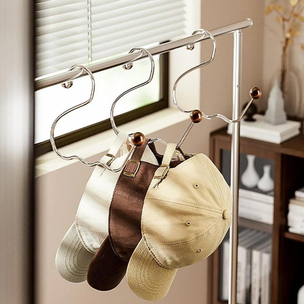 2Pcs Closet Rod Hooks Circle Ring Hat Hanger Scarf Towel Tie Storage Holder  Dresser