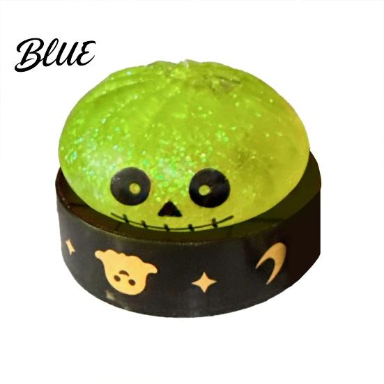 Anxiety Relief Gifts for Kids Halloween Ghost Bun Stress Ball  Glitter Slow Rising TPR Fidget Toy Quicksand Pinch Toys with Steamer  Cute Spooky