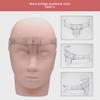 Eyebrow Positioning & Symmetry Ruler for Embroidery and Tattoo