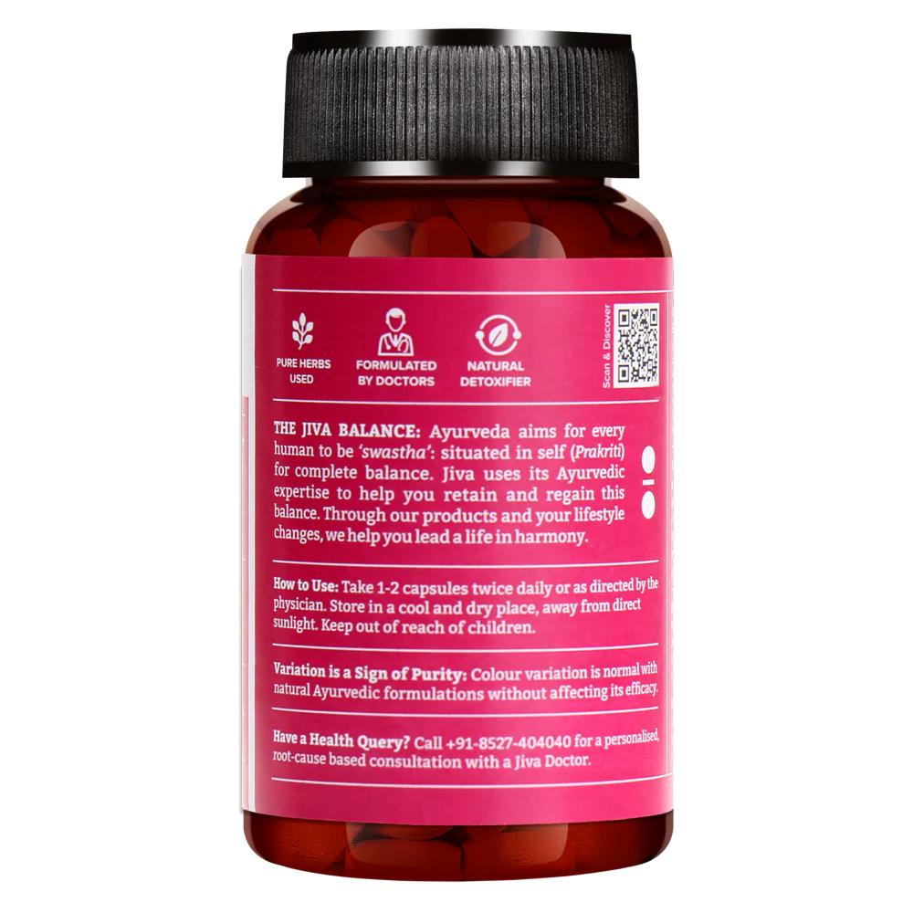 Kapsułki Nari Sakhi 500 mg | Klasyczne Ajurwedyjskie Kapsułki Ziołowe | 60 Kaps. | Jiva