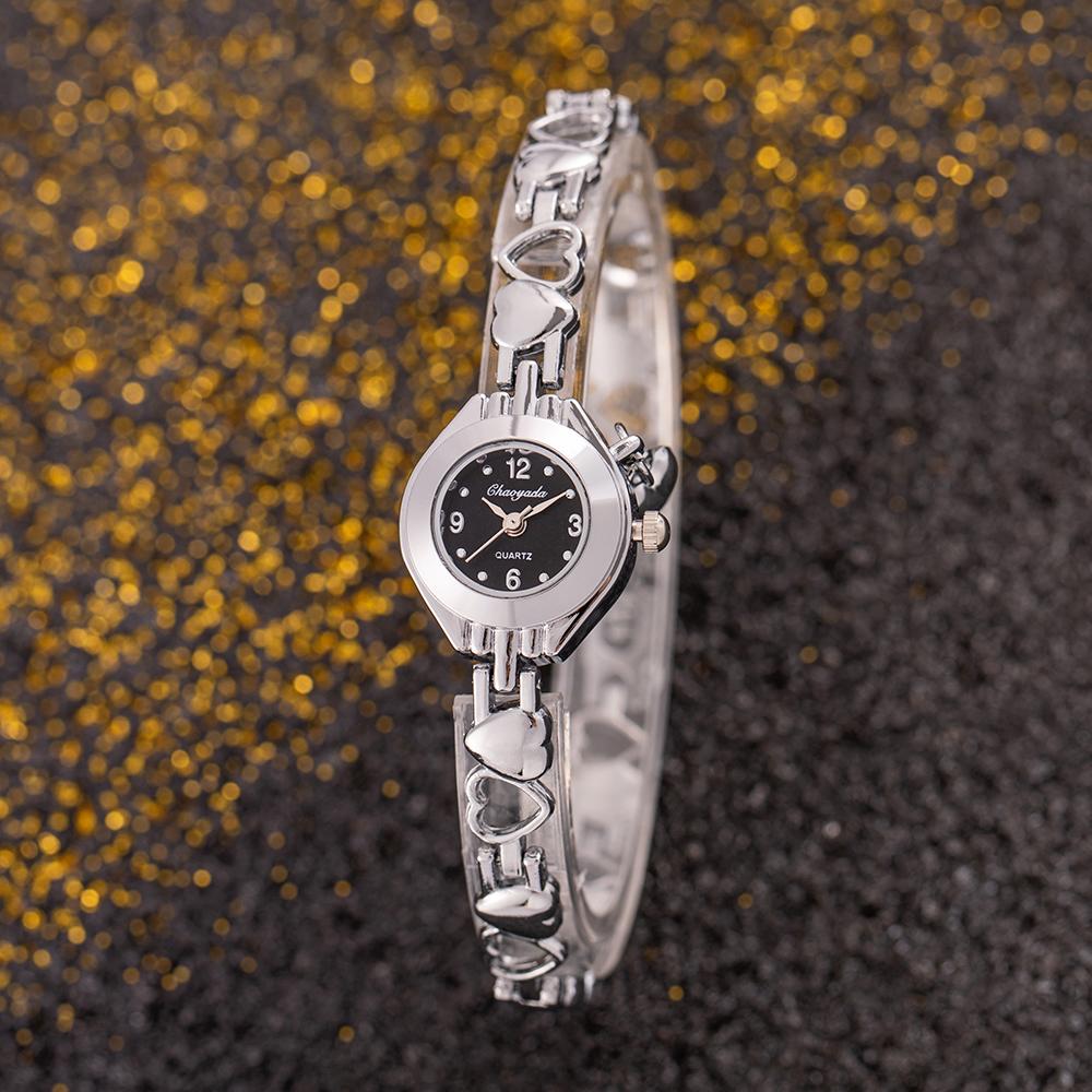 Orologi da Donna Top Orologi da Polso da Donna Bracciale in Acciaio Inossidabile Dorato Orologio Femminile Elegante Donne