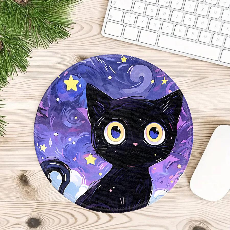 

Van Gogh Art Cat Waterproof 1pc Mouse Pad Keyboard Mouse Pad office Pad Game Console Pad Desk accessories Computer Laptop Pad 200x200x2mm