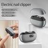 2Pcs Electric Nail Trimmer Polisher 3-In-1 Portable Automatic Nail Clipper with LED Light Kids Adults Seniors Rechargeable Fingernail Cutter Grinder