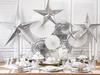 Partydeco Rozety Dekoracyjne Srebrny 1 Op 3 Szt