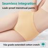 Large Size Women Spring and Autumn Menstrual Period Leak Proof Belly Full Cotton Antibacterial Crotch High Waist Triangle Briefs