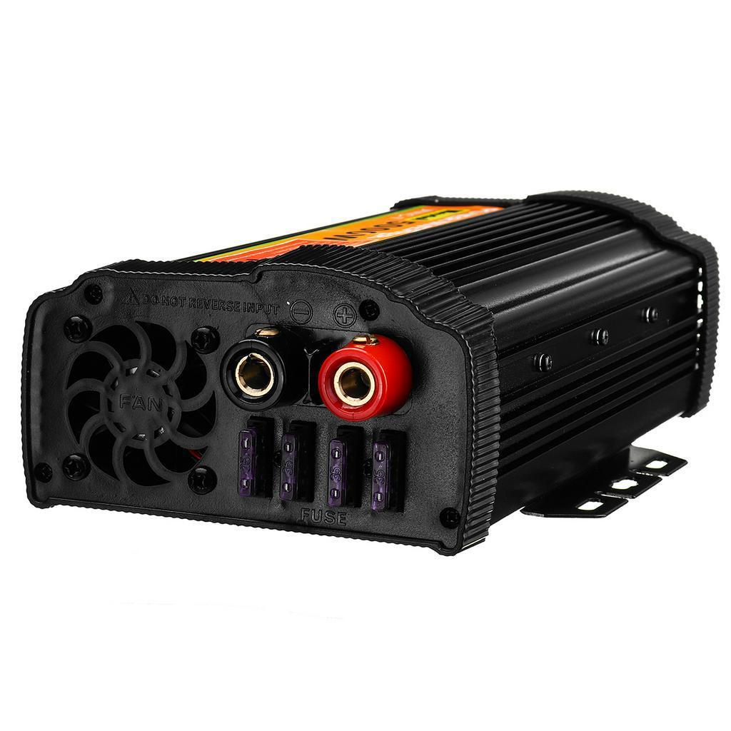 Black 12000W Peak Car Power Inverter 12VDC To 110V/220VAC USB Sine Wave Converter Kit