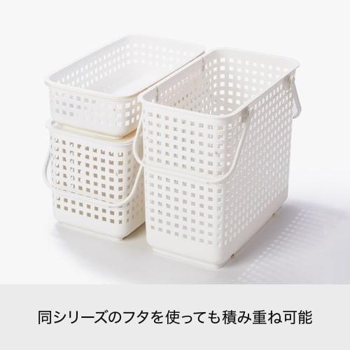 Like-it Stackable Laundry Basket with Handles (Medium), Approximately 27.7cm Wide x 45.5cm Deep x 26.8cm High, Gray, LBB-11C, Biomass Plastic