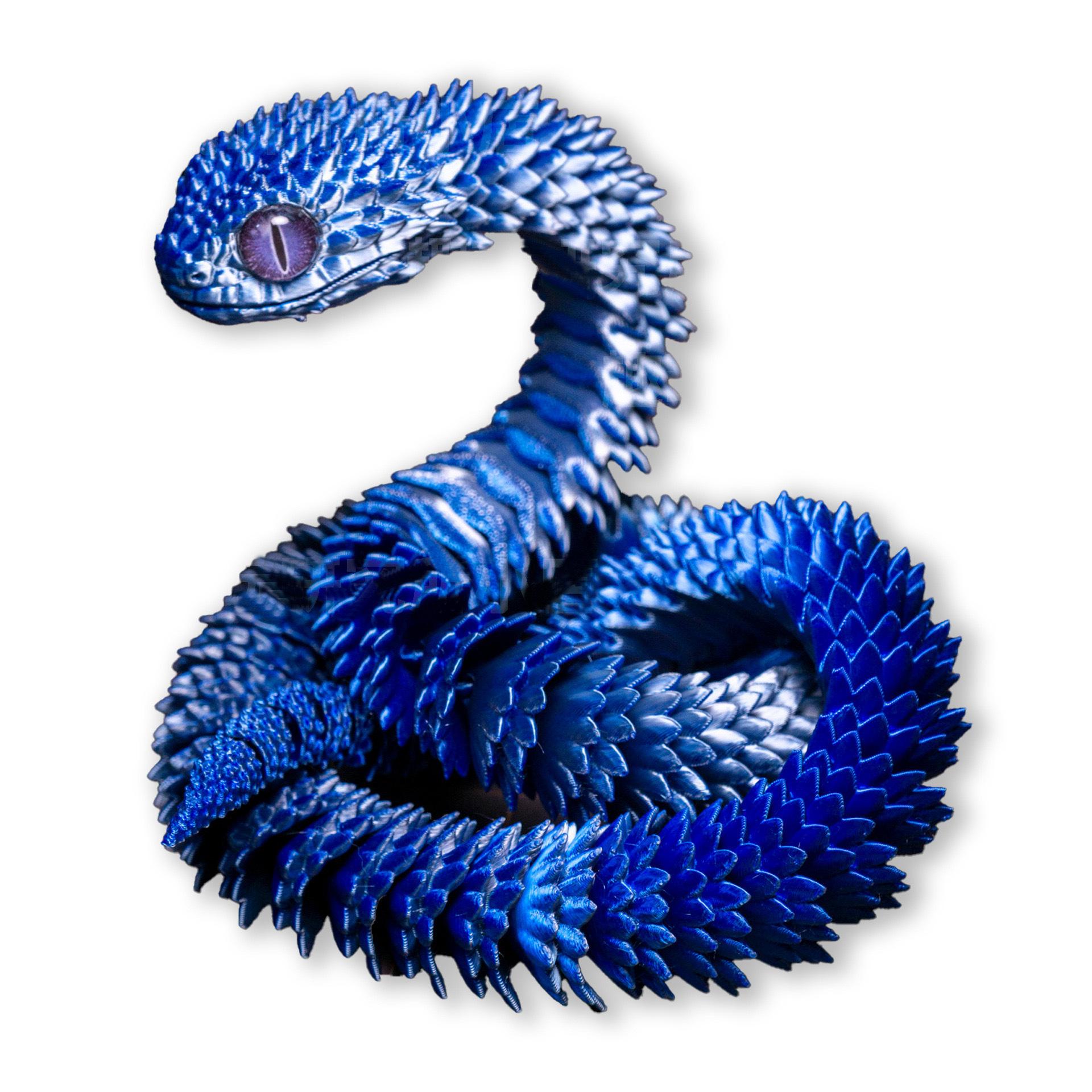 Printed 3D Snake Articulated Simulation Snake Stress Easing Toy Realistic Snake Fidget Toy Desktop Ornament Crafts Children Toys