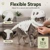 Pet Dinosaur Costume Plush 3D Skeleton Outfit Dress Up Prop Halloween Pet Costume For Puppy Kitten Daily Birthday Party Festival
