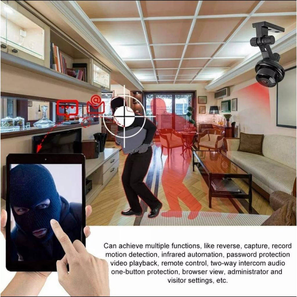 Original A9 mini camera CCTV Camera Connect To Cellphone With Voice 1080P HD Webcam Mini IP Camera 360°clear night vision cctv camera no need