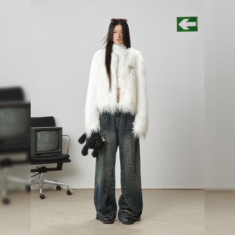 UNIFREE Faux Fur Short Jacket