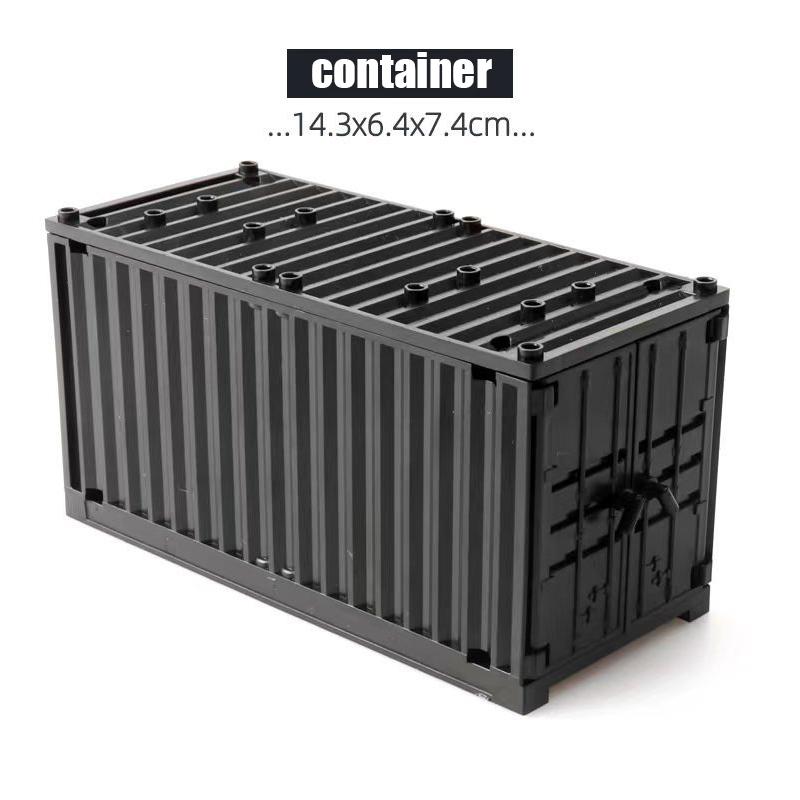 MOC WW2 Military Oil Barrel Weapons Box Building Block Set War Scene Accessories Bullet Motorcycle Sandbag Block Bricks Toys  Playsets