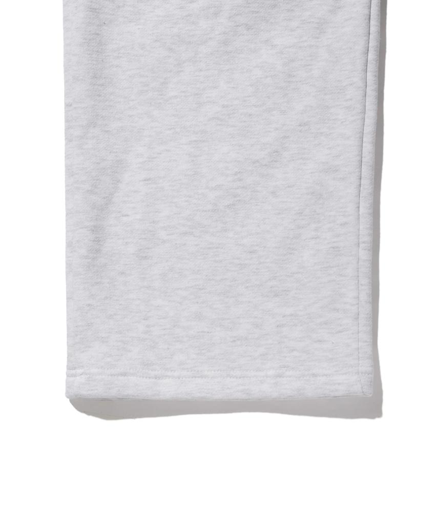 Eseulisseutyudio Lettering Pocket Fleece-Lined Wide One-Pleat Sweatpants White Melange