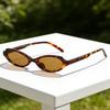 2026 New Fashionable Personalized Elliptical Small Frame Women's Sunglasses Retro Ultra Light Neutral UV400 Sunscreen Glasses