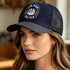Unisex Geborduurde Trucker Pet Mesh Baseballpet Zomer Buiten Zonbescherming Trend Pet Pet Voor Mannen Vrouwen