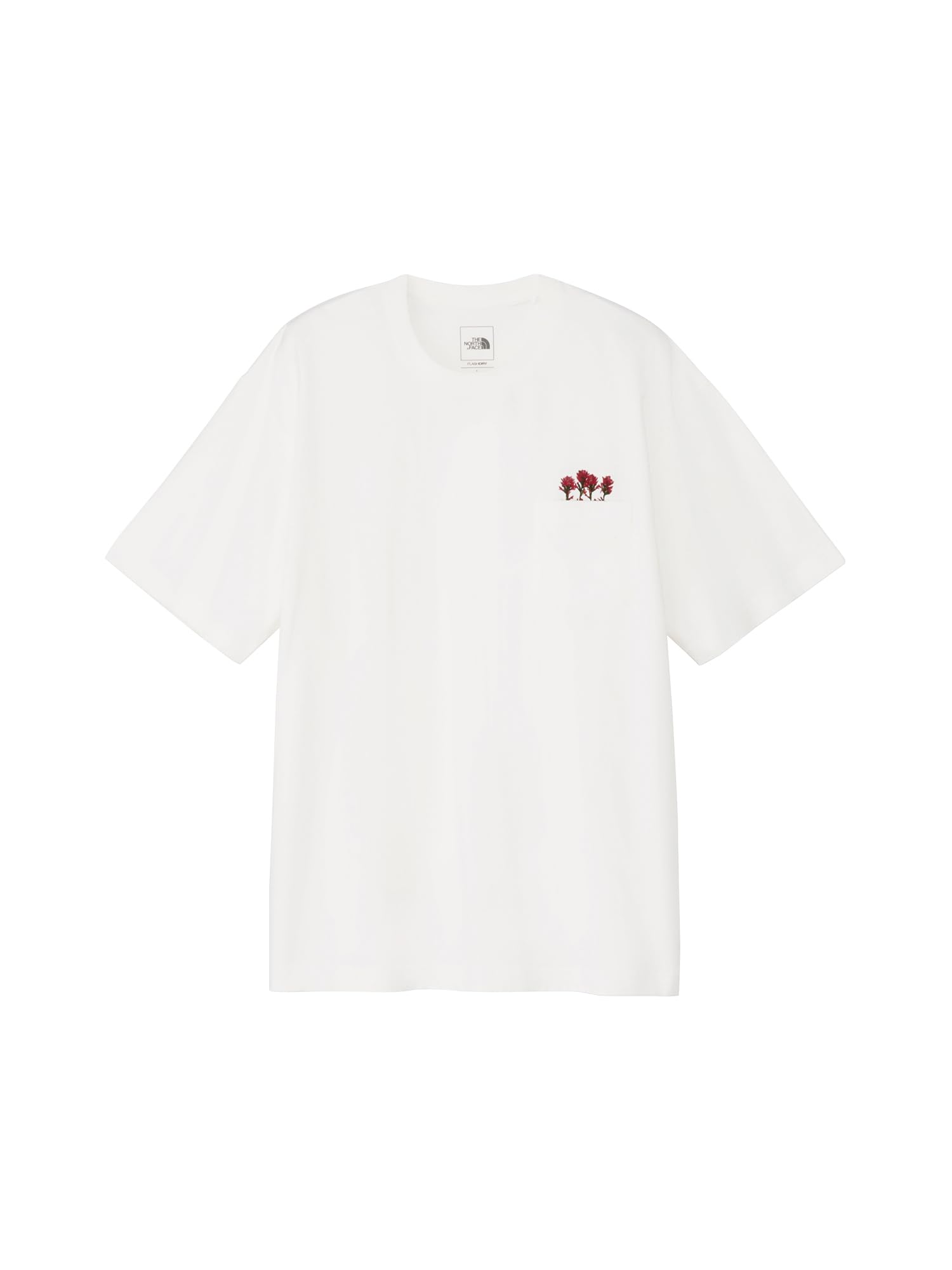 

The North Face Short Sleeve FD Flower Logo Size L T-Shirt, S/S, Tee, Off-White,