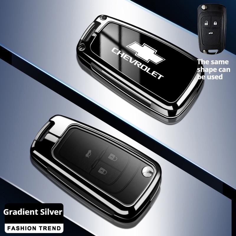 BODCA1 Zinc Alloy Car Key Case Cover Fit For Chevrolet Trailblazer Blazer Chevy Malibu Camaro Cruze Traverse Sonic Volt Car Accessories