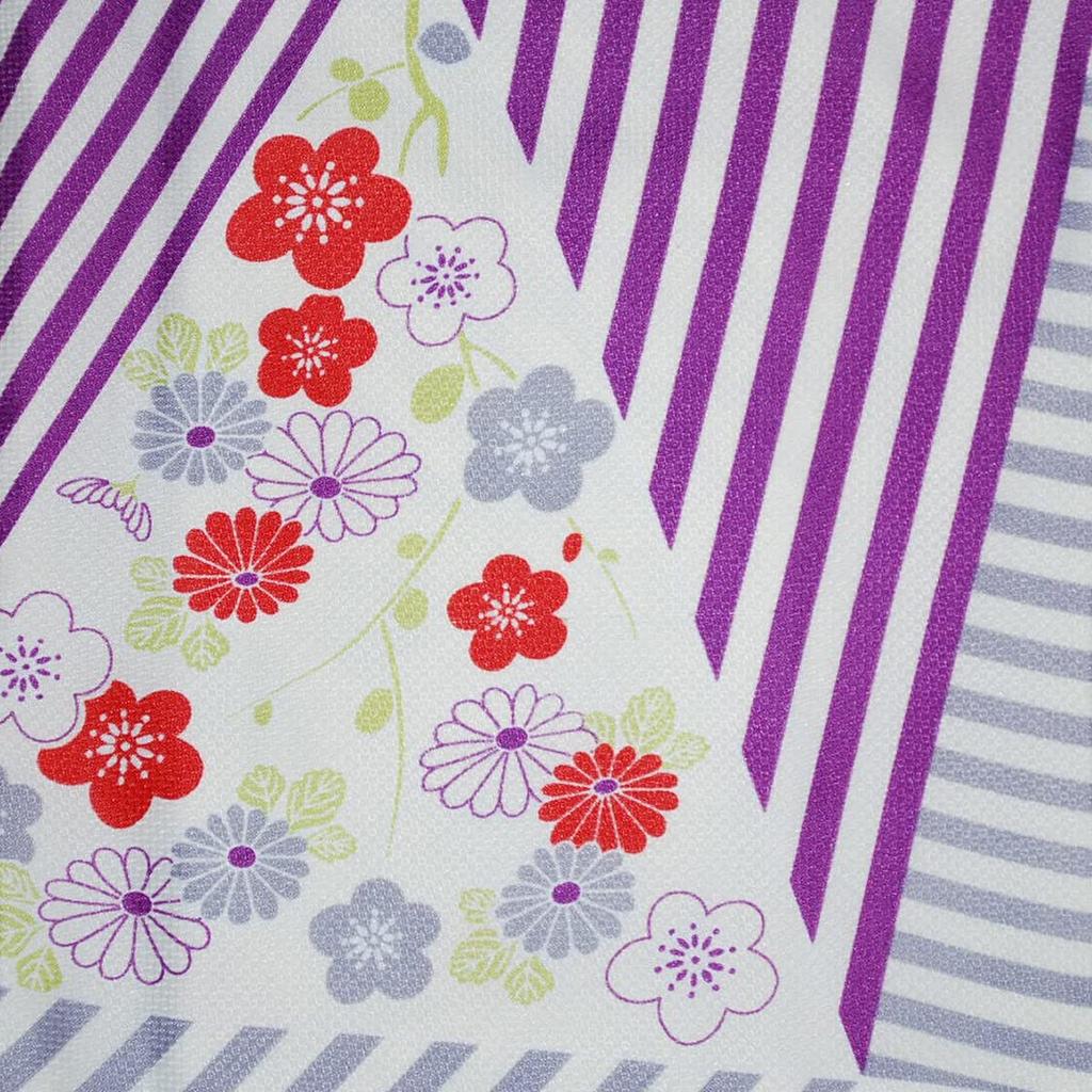 Washable Fine L Single Floral Silver Tailored Kimono, Pattern, Size, Pret, Item, Striped, Pattern, Gray, Purple, 62582-62584