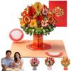 3D Pop Up Flower Greeting Cards For Birthday Mothers Father's Day Graduation Wedding Anniversary Romantic Valentine's Day Gifts