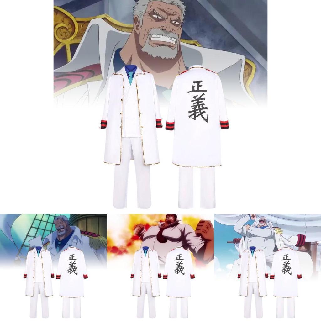 Stylish And Comfortable Pirate King Anime Cosplay Outfit For Admiral Karp With Durable Polyester Fabric And Trendy Street Style