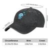 Blaue Cartoon Qualle Mode Klassische Baumwoll Trucker Kappe Sommer Papa Cowboy Kappe Outdoor Freizeit Basketball Kappen