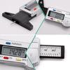 LCD Digital Tire Tread Depth Gauge Tool with Inch & MM Conversion for Motorbike