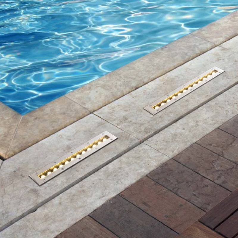 Underwater Led Floor Light With Stainless Steel Waterproof Housing For Pool Water Features