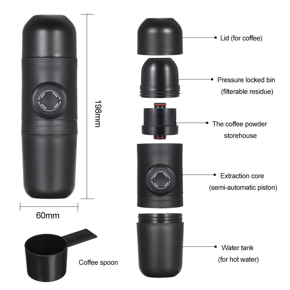 Manually Operated Portable Coffee Maker Espresso Machine Mini Coffee Maker