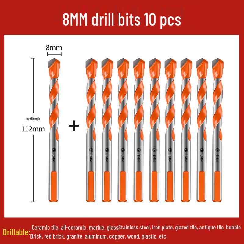 Tiangong Alloy Triangle Drill Bit for Concrete, Tile, Glass, & Cement - 6-12mm
