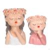 Female Pot Flower Pots Vase Statue Planter W/ Drainage Hole Arrangement, Gardening