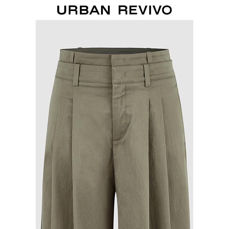 UR 2025 Women's Double Waist Straight Leg Pants